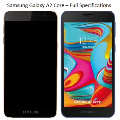 Samsung A2 Core 2019 mất nguồn, hư ic nguồn